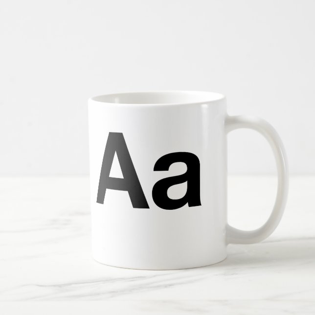 Helvetica Aa Kaffemugg (Höger)