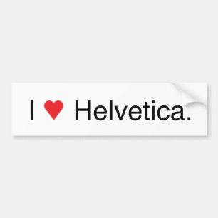 Helvetica bildekal