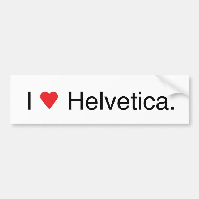 Helvetica bildekal (Framsidan)