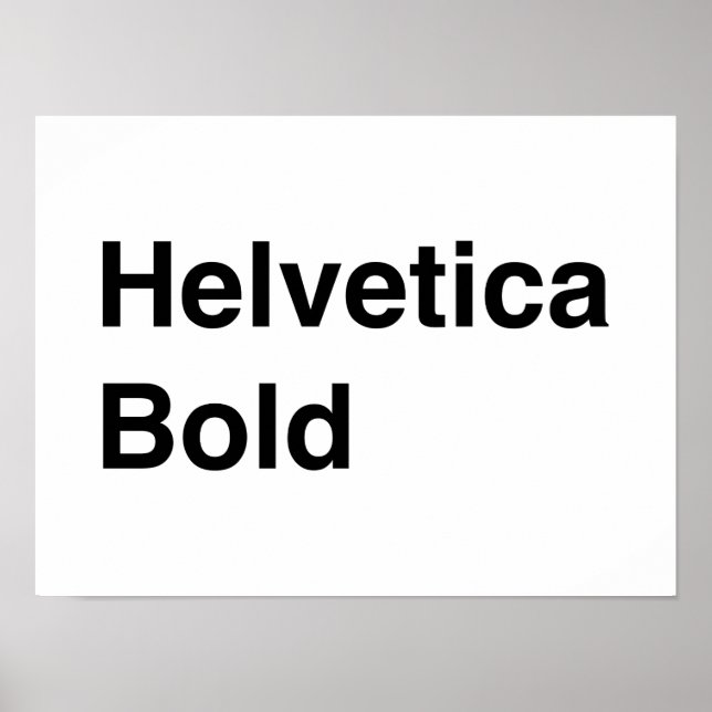 Helvetica Bold Poster (Framsidan)