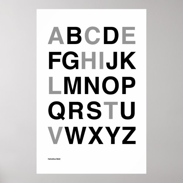 Helvetica Bold Poster (Framsidan)