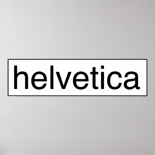 helvetica bw poster (Framsidan)
