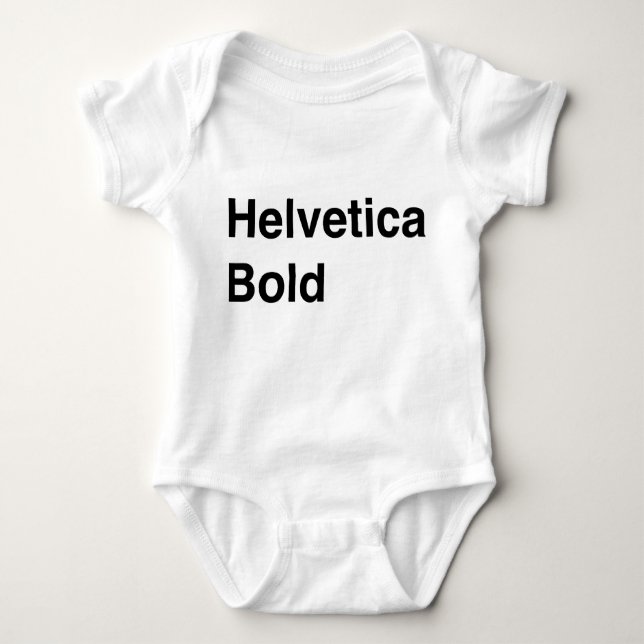 Helvetica djärvt t-shirt (Framsida)