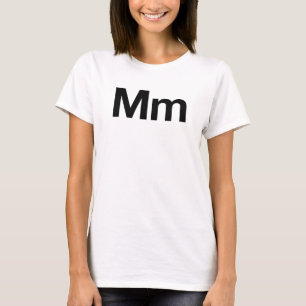 Helvetica en mm t-shirt