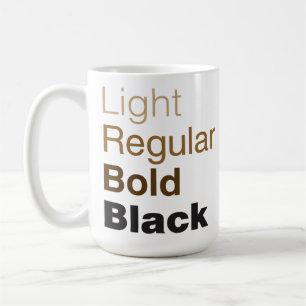 Helvetica familjkaffemugg kaffemugg