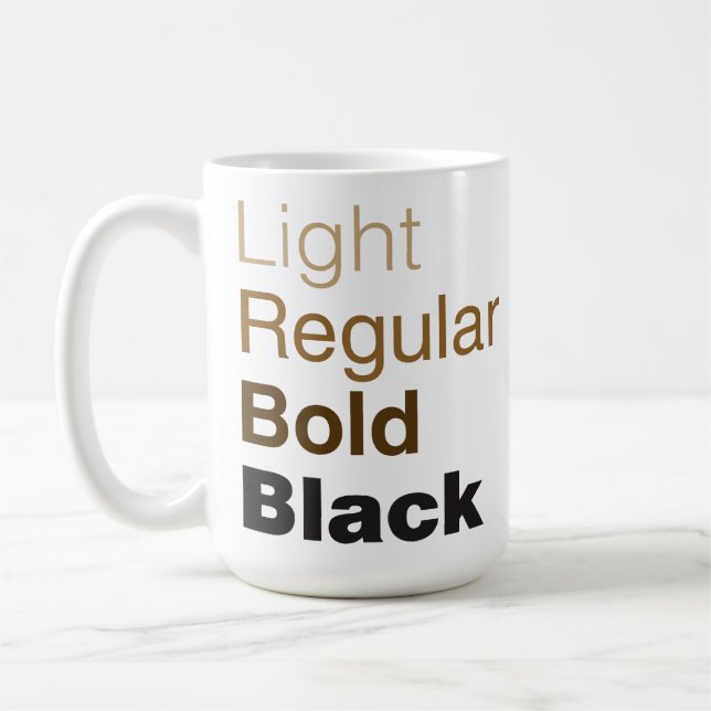 Helvetica familjkaffemugg kaffemugg (Vänster)