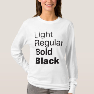 Helvetica familjskjorta tee