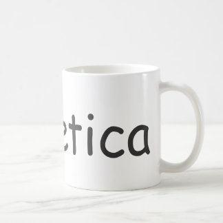Helvetica i tecknad Sans muggen! Kaffemugg