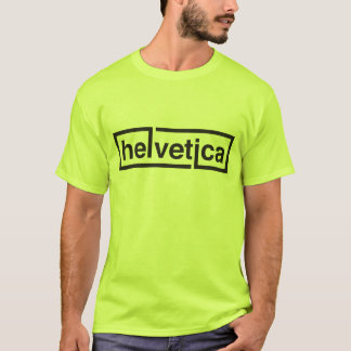 Helvetica konstnärskjorta! tee shirt