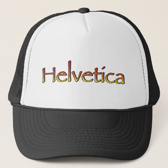 Helvetica Papyrus Truckerkeps (Framsida)