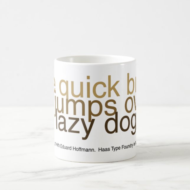 Helvetica regeringstidkaffemugg kaffemugg (Center)