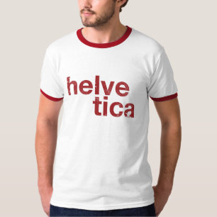 helvetica rött tröja