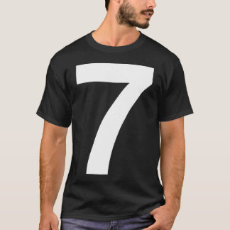 Helvetica sju för mörkar tee shirt