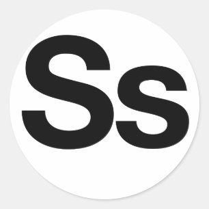 Helvetica Ss Runt Klistermärke