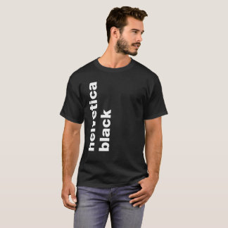 helvetica svart tee shirt