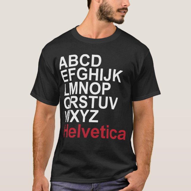 Helvetica T-tröja Tee (Framsida)