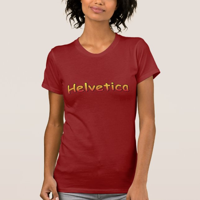 Helvetica Tecknad Sans Tee (Framsida)