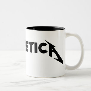 Helvetica Två-Tonad Mugg