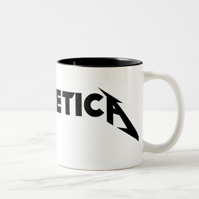 Helvetica Två-Tonad Mugg (Höger)