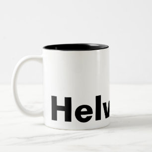 HELVETICA Två-Tonad MUGG