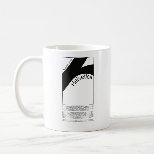 Helvetica Typography | Demo Design  Kaffemugg (Vänster)