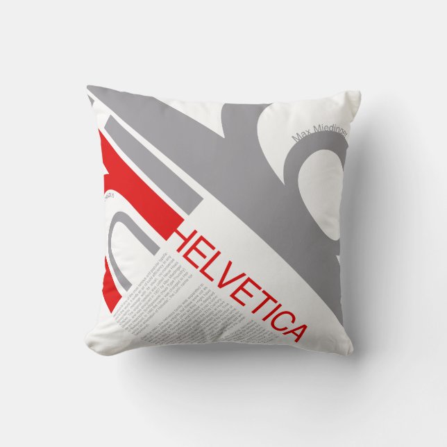 Helvetica Typography | Design Kudde (Framsida)