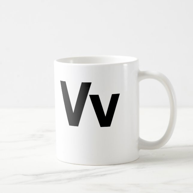 Helvetica Vv Kaffemugg (Höger)