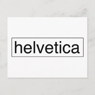 helvetica vykort
