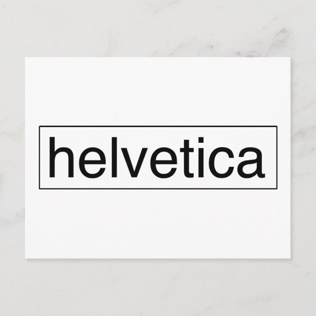 helvetica vykort (Framsida)