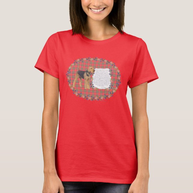 Hem Airedale - Wales - Lakeland T-shirt (Framsida)