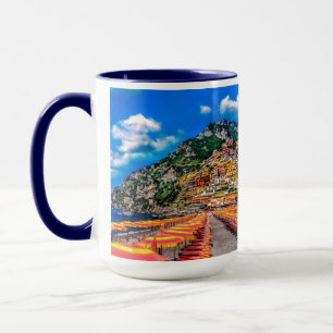 Hem Amalfi för klippan för den Positano Mugg