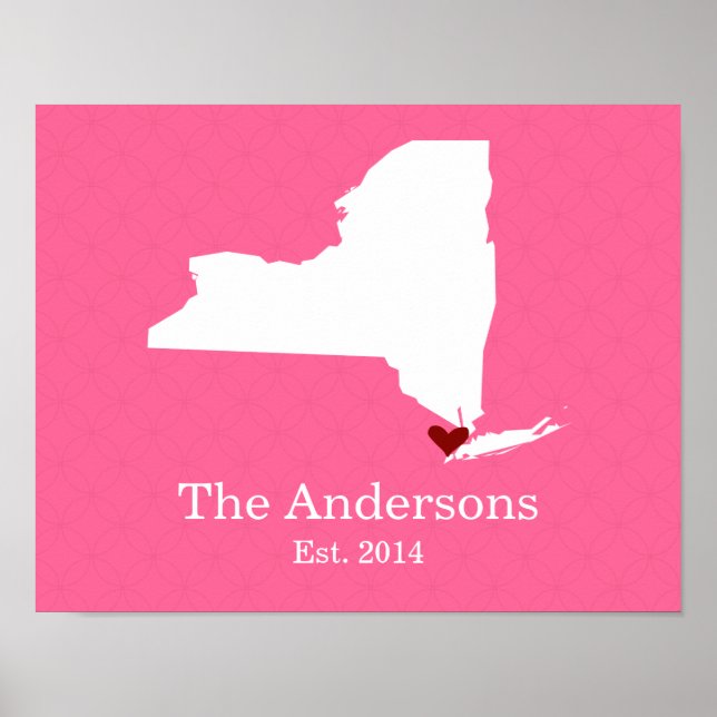 Hem är där ditt hjärta är - New York Poster (Framsidan)