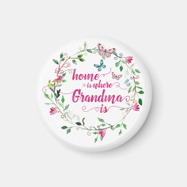 Hem är där Grandma är Magnet (Framsidan)