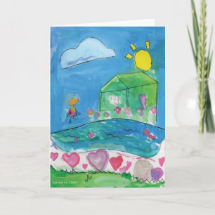 Hem är där hjärtat är - KidsArt för CHOC Kort