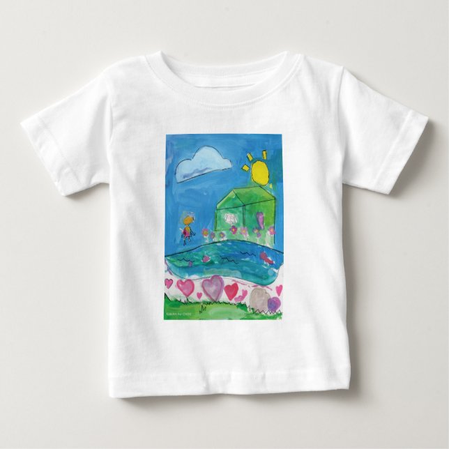 Hem är där hjärtat är - KidsArt för CHOC T Shirt (Framsida)