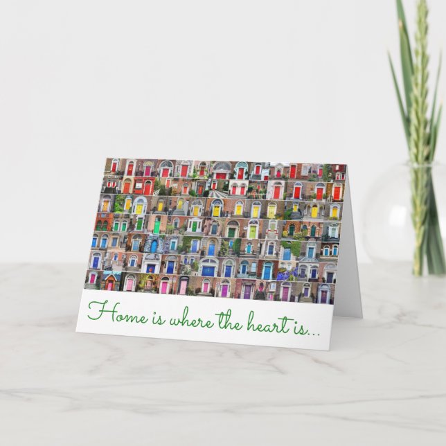 "Hem är där hjärtat är" kort (Framsida)