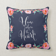 Hem är där hjärtat är Rosa ros Blommigt