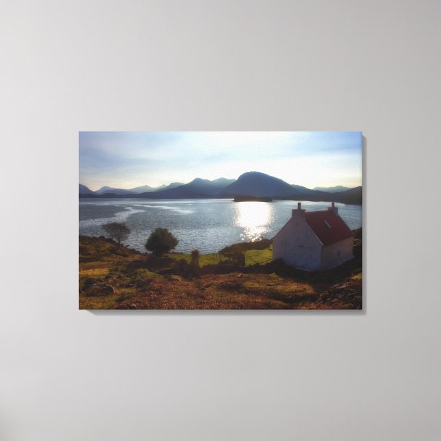 Hem är där hjärtat finns canvastryck (Framsida)