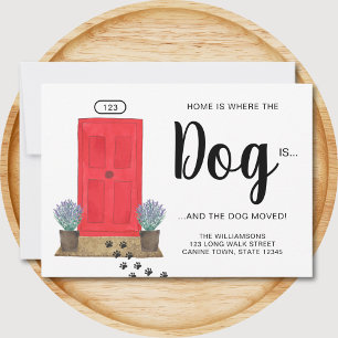 Hem är där Hund är sällskapsdjur Flytta Meddelande