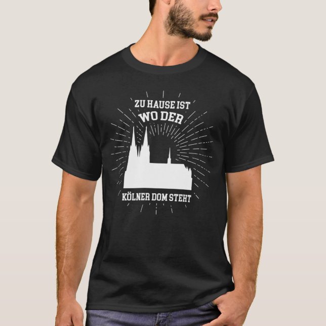 Hem är där Kölnerdomen står T Shirt (Framsida)