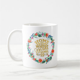 Hem är där Mamma ges till Mors dag Kaffemugg