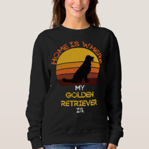 Hem är där min gyllene restaurang är Rolig hund T Shirt