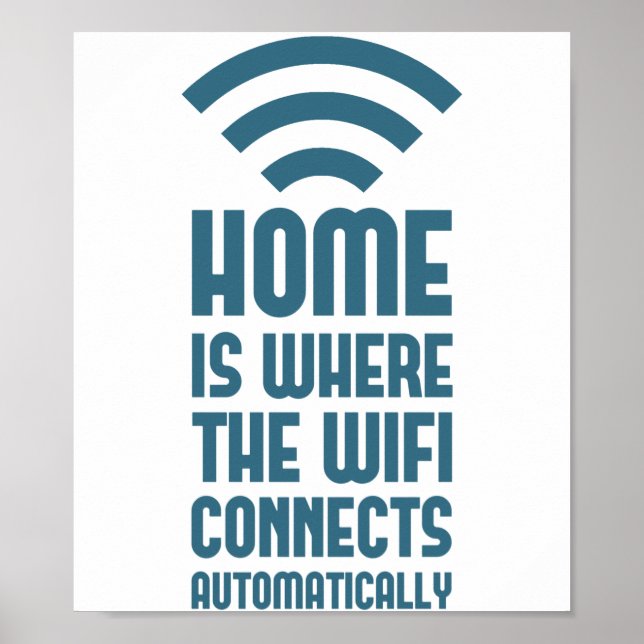 Hem är där WIFI ansluts automatiskt Poster (Framsidan)