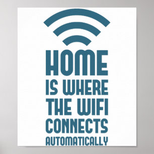 Hem är där WIFI ansluts automatiskt Poster