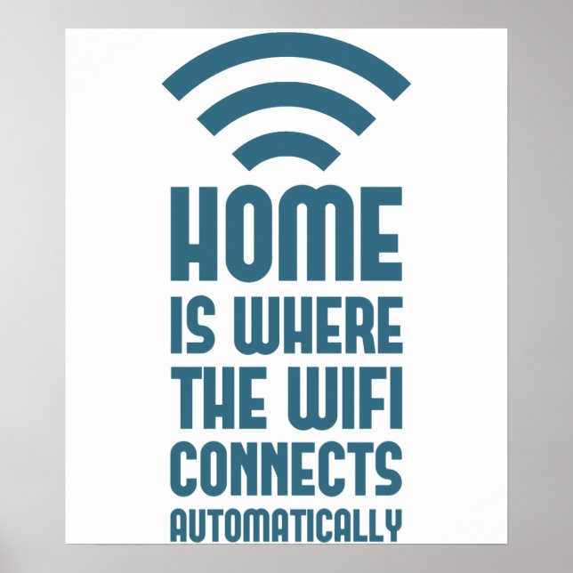 Hem är där WIFI ansluts automatiskt Poster (Framsidan)