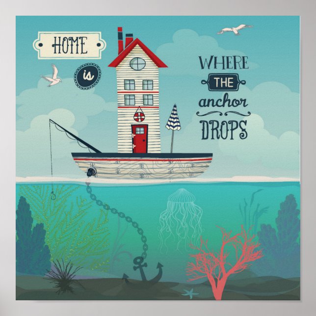 Hem är den plats där ankaren tappas poster (Framsidan)