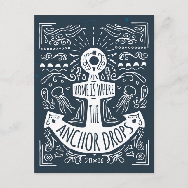 Hem är den plats där ankaren tappas vykort (Framsida)