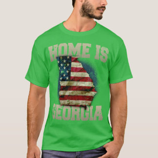Hem är Georgia USA US kartpresent unik för fans St T Shirt