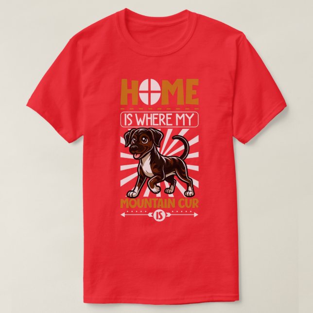 Hem är med min bergscur t shirt (Design framsida)