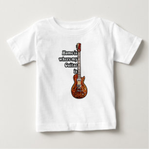 Hem är min gitarr, vintage färg gitarr. t shirt
